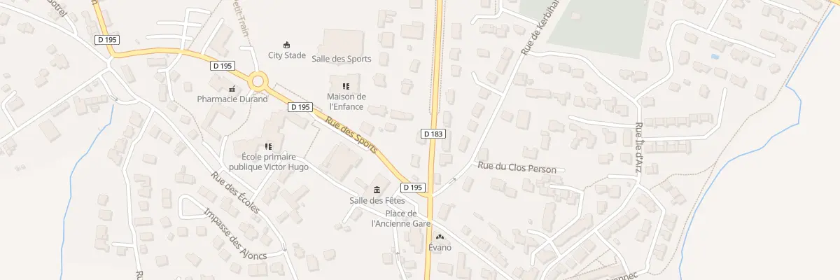 Plan du 3 Rue Gal Henri de Virel à Surzur