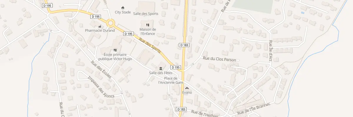 Plan du 1 Rue Gal Henri de Virel à Surzur