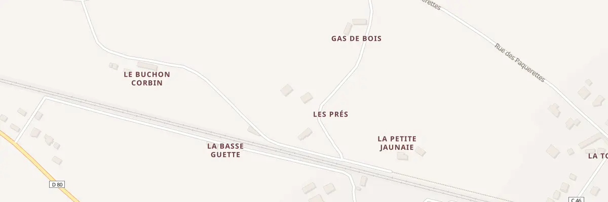 Plan du 2 Les Prés à Pommeret