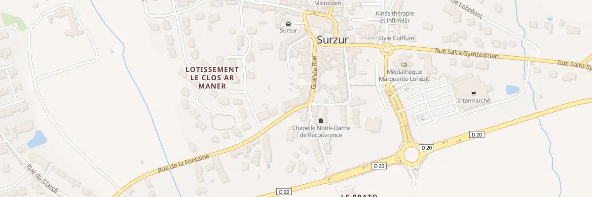 Plan du 5460 Rue de la Fontaine à Surzur