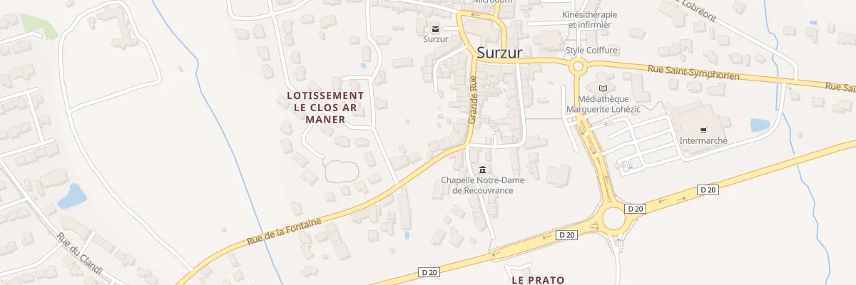 Plan du 6 Rue de la Fontaine à Surzur