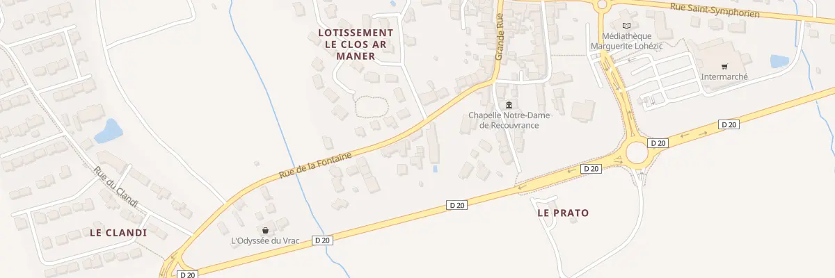Plan du 7 Rue de la Fontaine à Surzur