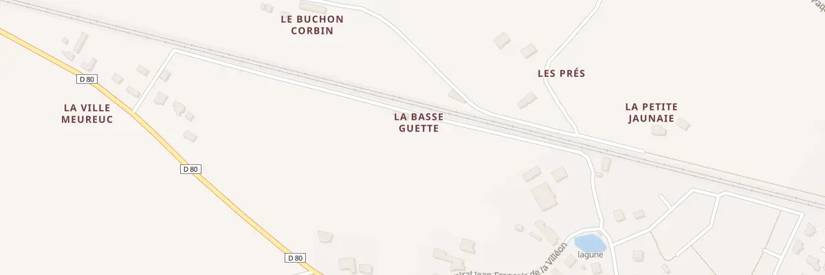 Plan de La Basse Guette à Pommeret
