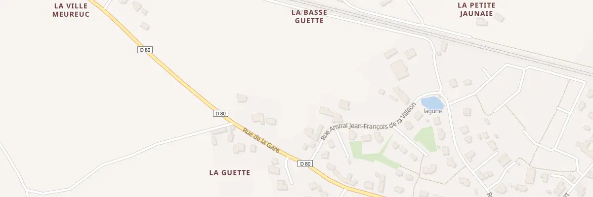 Plan du 6 Rue Amiral J F de la Villéon à Pommeret