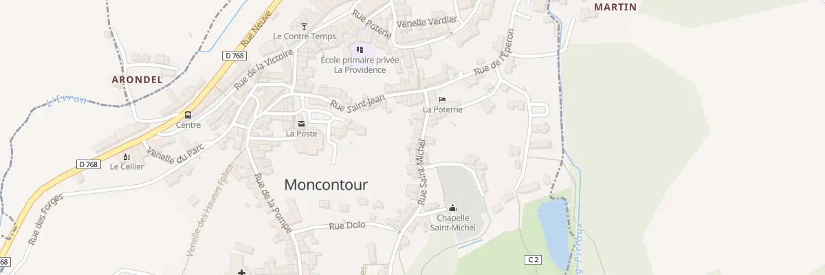 Plan du 12 Rue St Michel à Moncontour