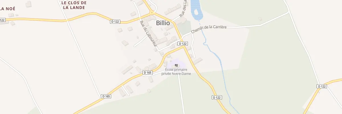 Plan du 1 Rue de la Forge à Billio