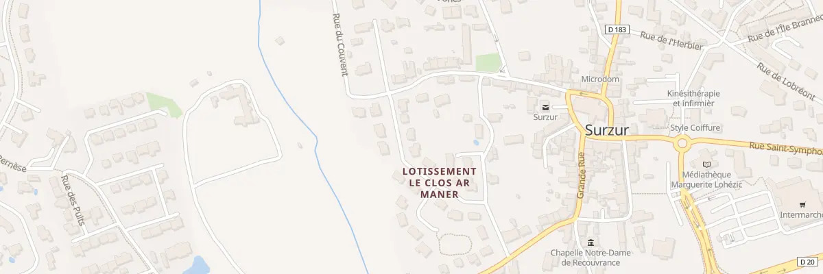 Plan du 8 Lot Le Clos Ar Maner à Surzur