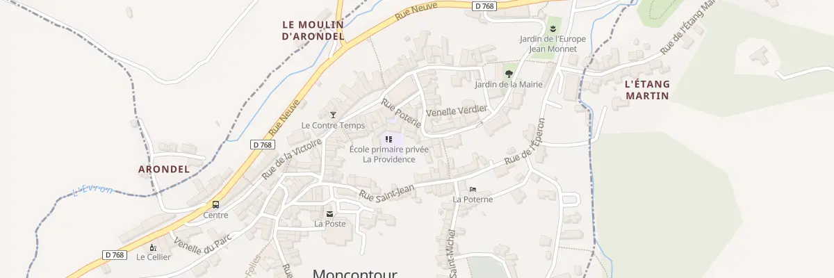 Plan du 12 Rue de la Poterie à Moncontour
