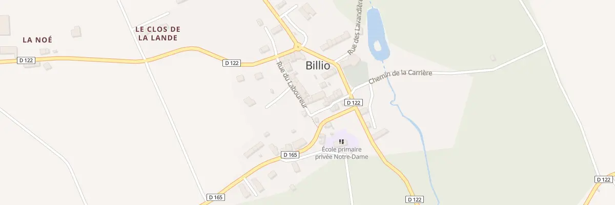 Plan du 1 Pl du Fournil à Billio