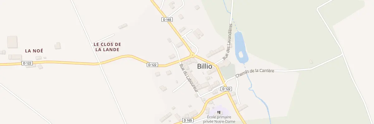 Plan du 3 Rue du Charron à Billio