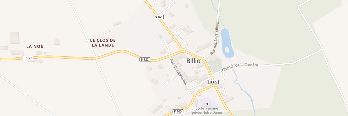 Plan du 5 Rue du Charron à Billio