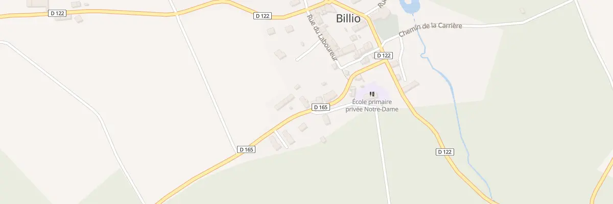 Plan du 8 Rue de la Forge à Billio