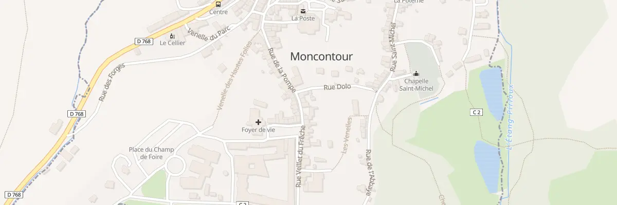 Plan du 5 Rue Veillet Dufreche à Moncontour