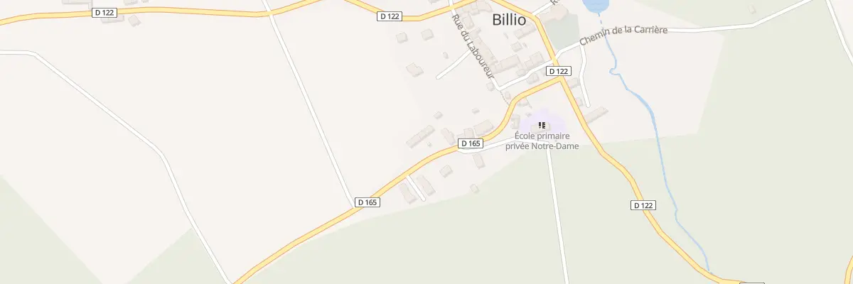 Plan du 12 Rue de la Forge à Billio