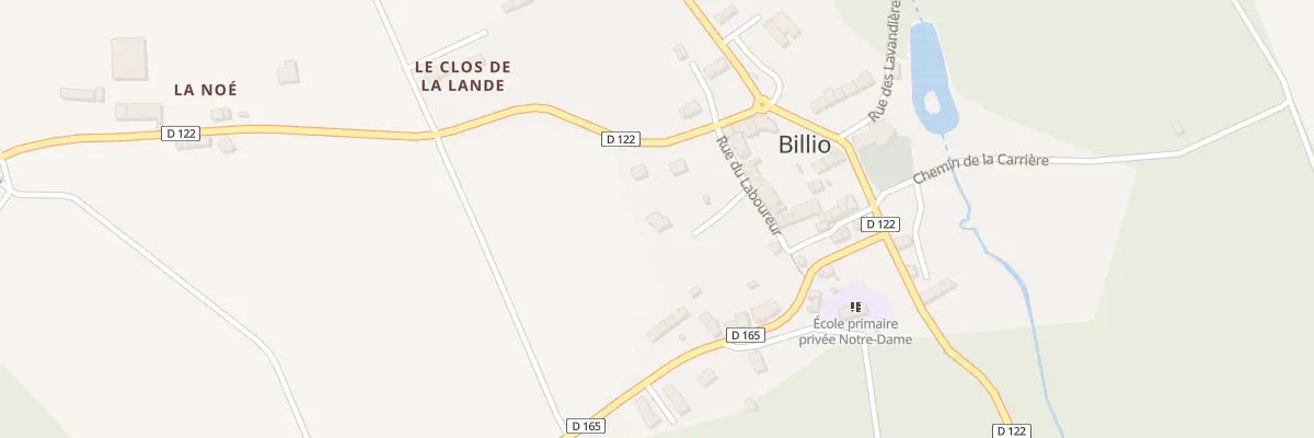 Plan du 4 Lot du Chemin Creux à Billio