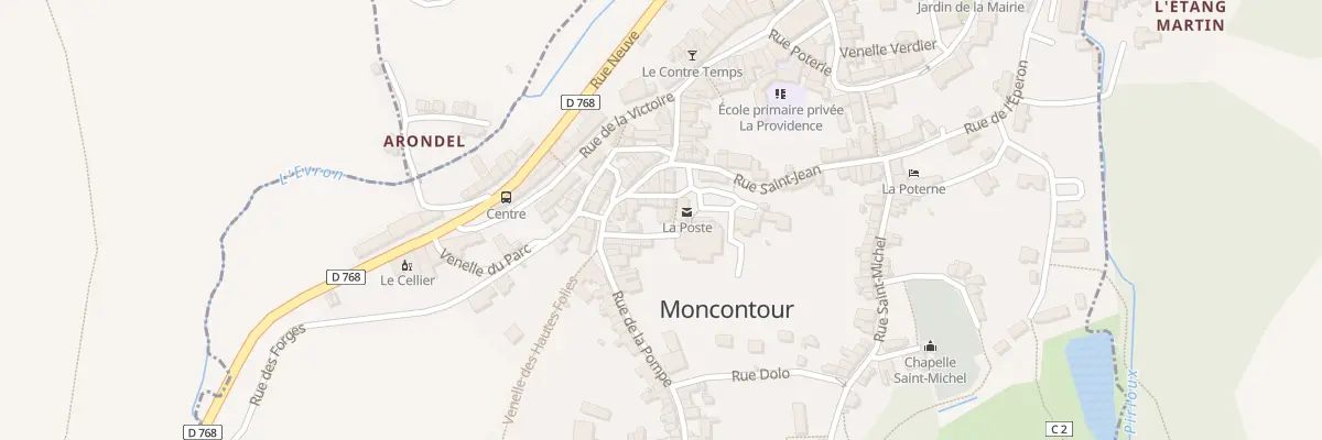 Plan du 3 Rue de la Hors Voie à Moncontour
