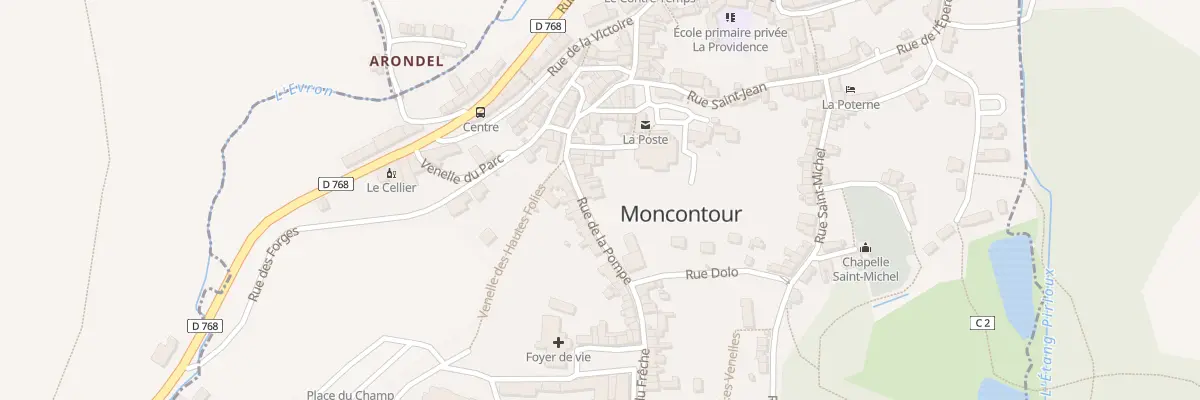 Plan du 17 Rue de la Pompe à Moncontour