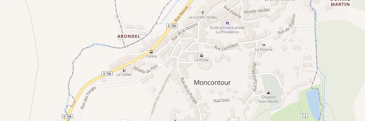 Plan du 5 Rue de la Pompe à Moncontour