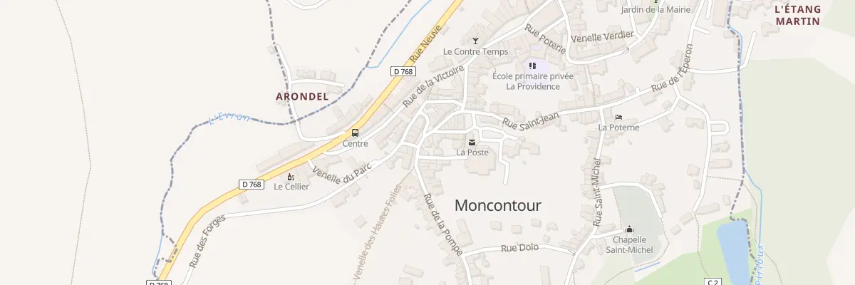 Plan du 3 Rue de la Pompe à Moncontour