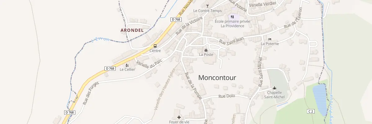 Plan du 11 Rue de la Pompe à Moncontour