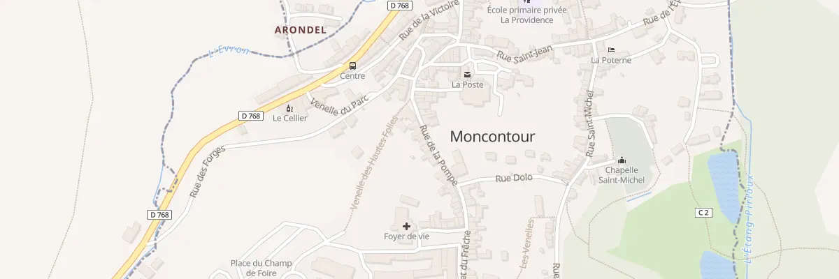 Plan du 20 Rue de la Pompe à Moncontour