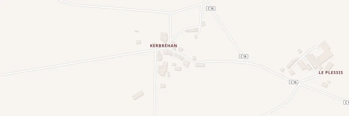 Plan du 5108 Kerbréhan à La Prénessaye