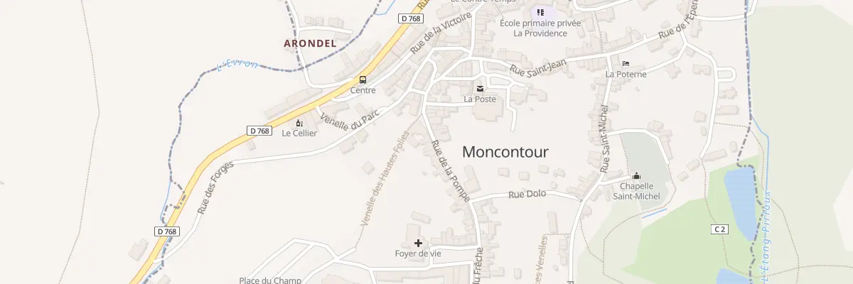 Plan du 16 Rue de la Pompe à Moncontour