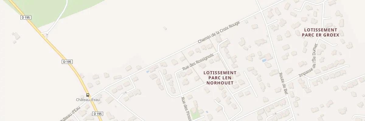 Plan du 10 Rue des Rossignols à Surzur
