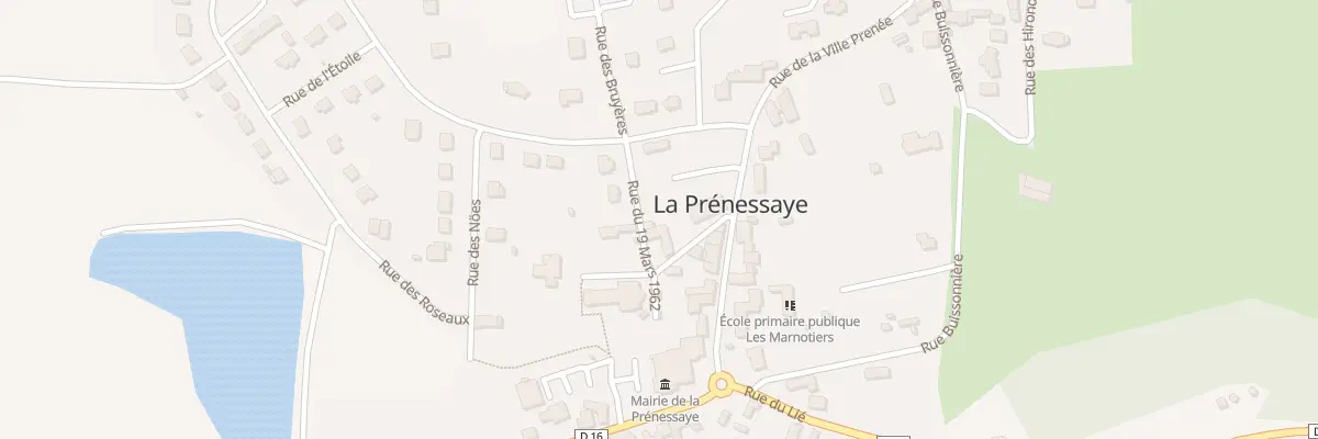 Plan du 2 Rue du Dix Neuf Mars 1962 à La Prénessaye