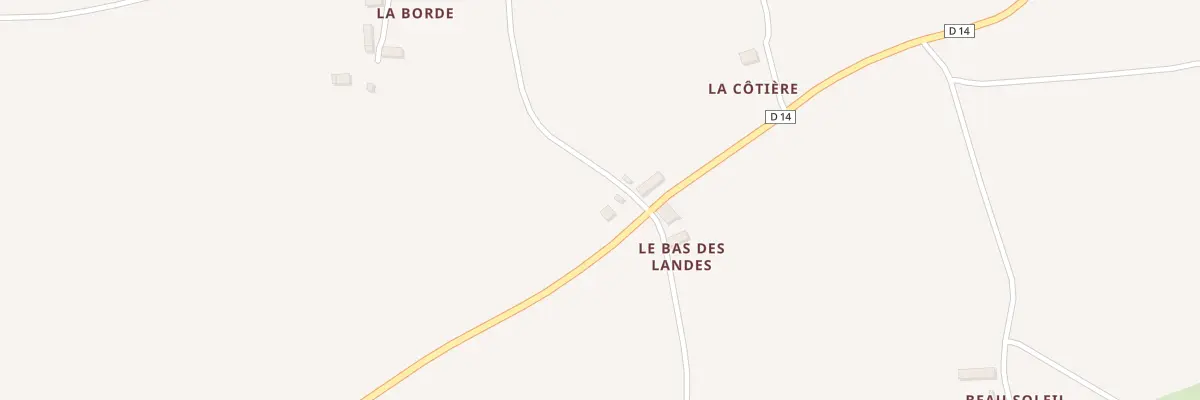 Plan du 1 Le Bas des Landes à La Prénessaye
