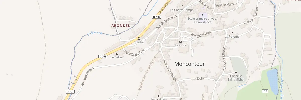 Plan du 7 Rue des Forges à Moncontour