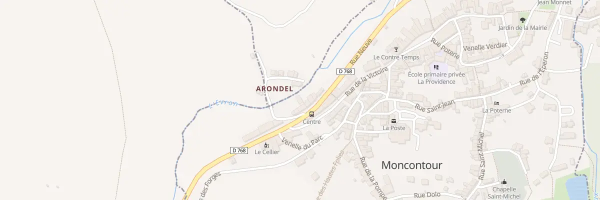 Plan du 10 Rue Neuve à Moncontour