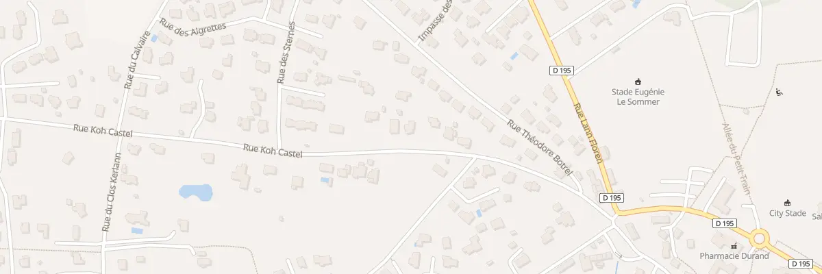 Plan du 10 Rue Koh Castel à Surzur