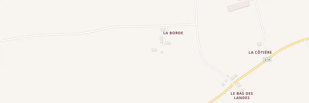 Plan du 3 La Borde à La Prénessaye