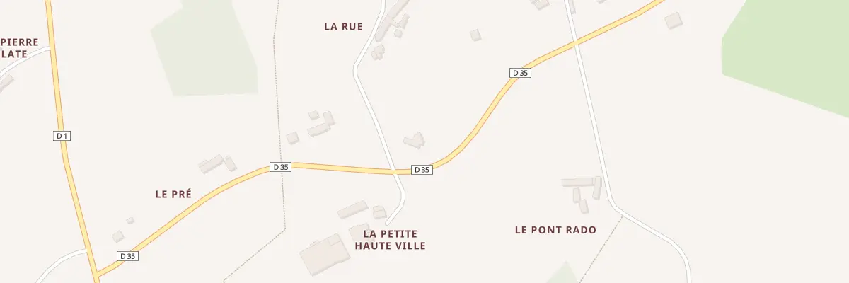 Plan du 25 La Grange à Hénon