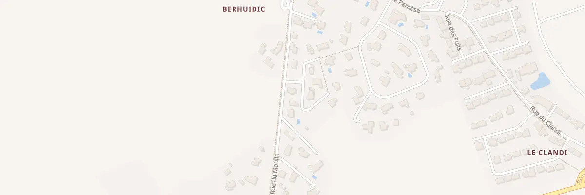 Plan du 5908 Rue du Moulin à Surzur
