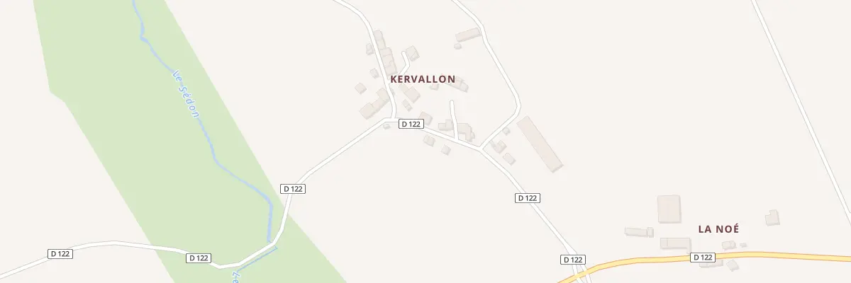 Plan du 5116 Kervallon à Billio