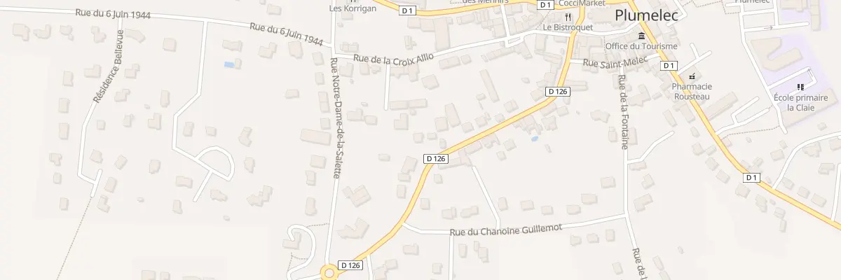 Plan du 24 Rue Georges Cadoudal à Plumelec