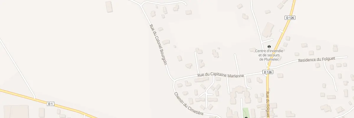 Plan du 12 Rue du Colonel Bourgoin à Plumelec