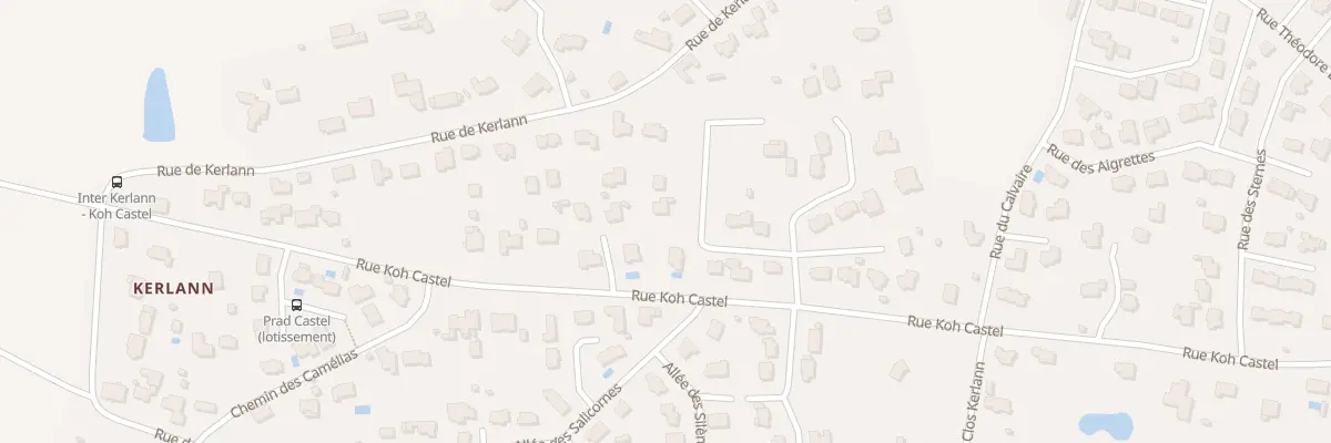 Plan du 6439 Rue Koh Castel à Surzur