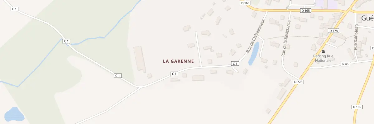 Plan du 5510 La Garenne à Guéhenno