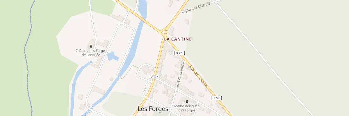 Plan du 5 Rue du Calvaire à Forges de Lanouée