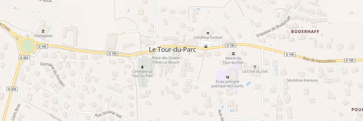 Plan du 1 Rue de Kervahuet au Tour-du-Parc