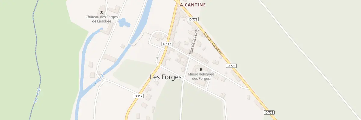 Plan du 5259 Le Bourg Les Forges à Forges de Lanouée