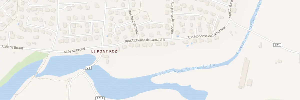 Plan du 12 Rue Alphonse de Lamartine à La Trinité-Surzur