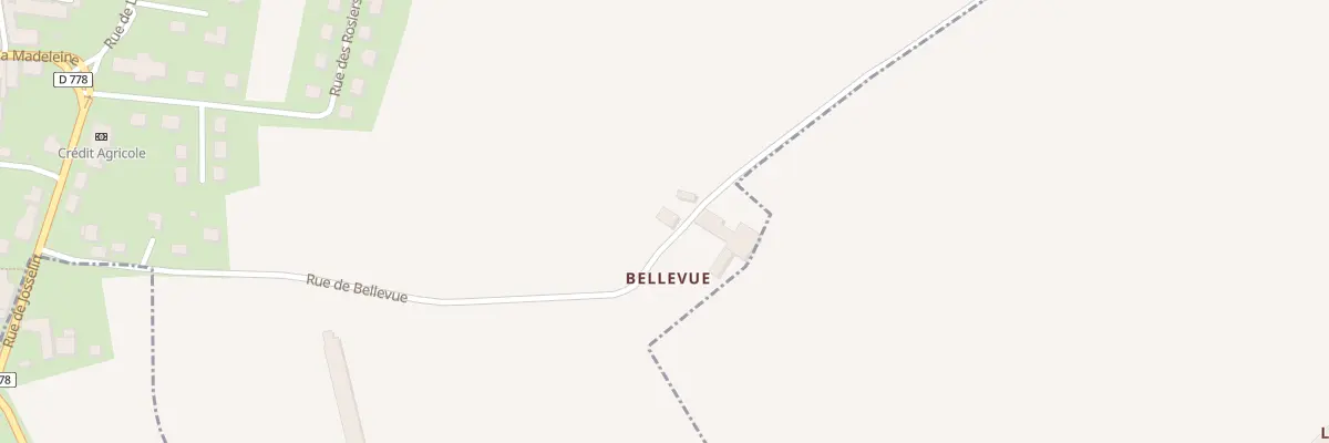 Plan du 5121 Route de Bellevue à La Chèze