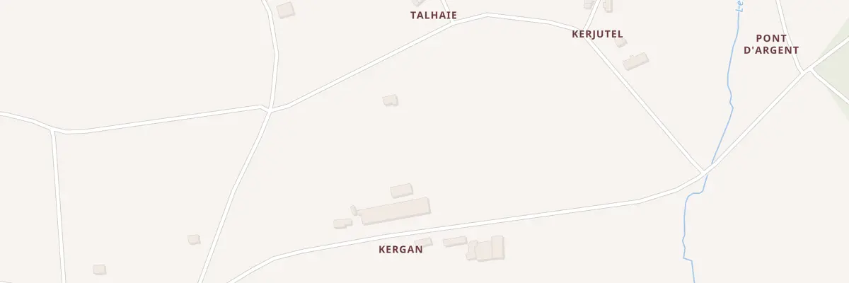 Plan du 5189 Kerjutel à Billio
