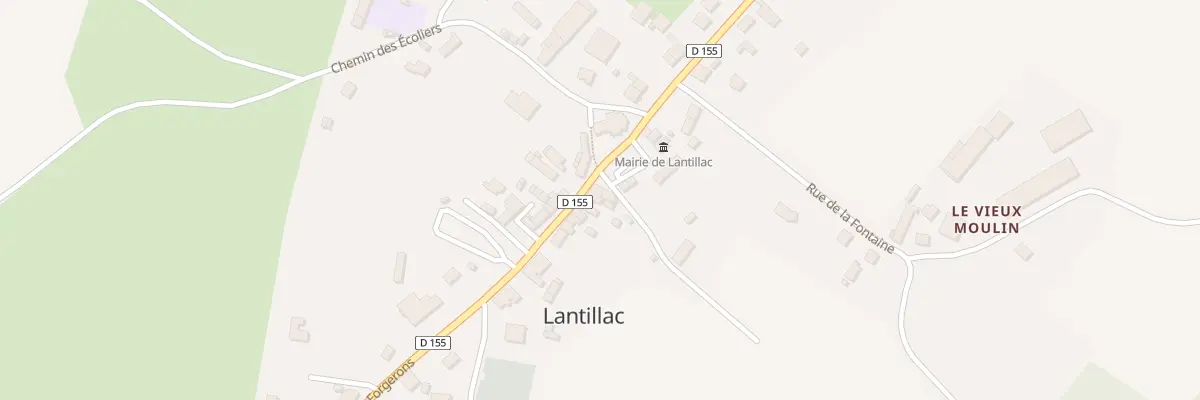 Plan du 1 Pl de la Mairie à Lantillac
