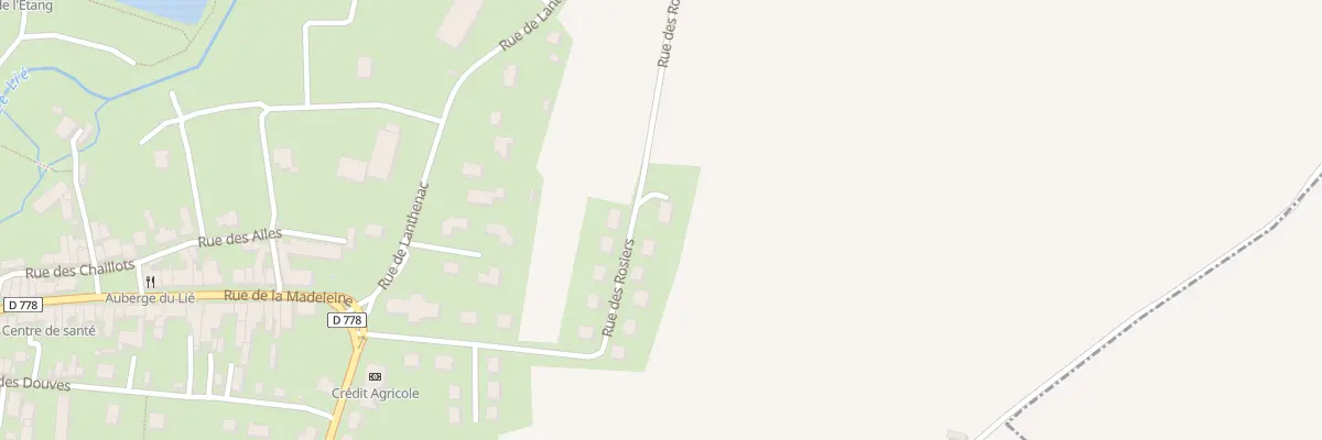 Plan du 16 Rue des Rosiers à La Chèze