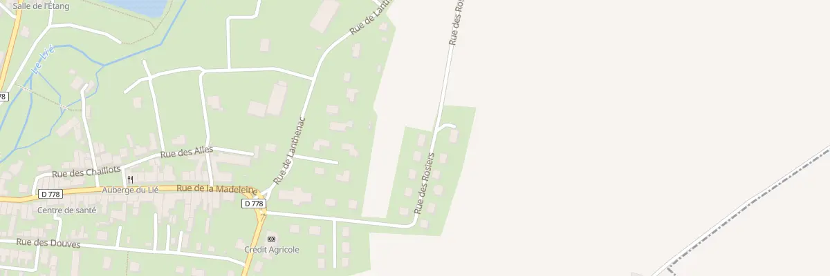 Plan du 15 Rue des Rosiers à La Chèze